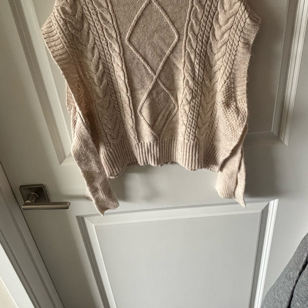 Cable Knit Cream Sweater